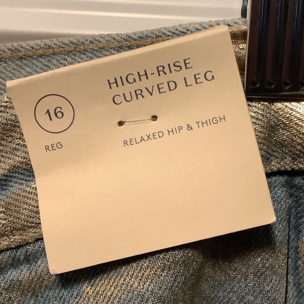 NWT Universal Thread| High Rise Curved Leg Barrel Jeans US 16R Relaxed Casual - Picture 2 of 6